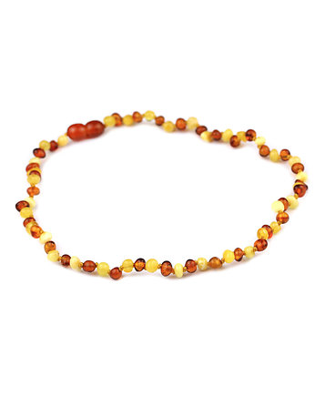 Choker Bursztyn Mleczny i Koniakowy, Brazi Druse Jewelry