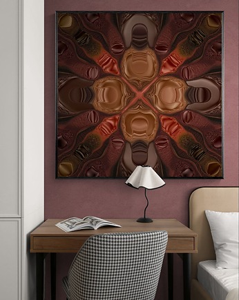 Liquid Symmetry #1, autorski graficzny obraz, AAS Art Studio