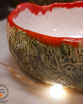 Miseczka ,,świąteczna", Dzika Ceramika