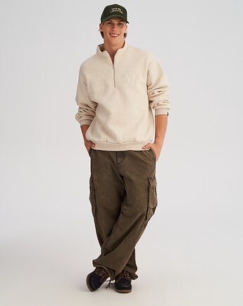 Bluza TROYER ze stójką i zamkiem POPCORN męska, HARP TEAM