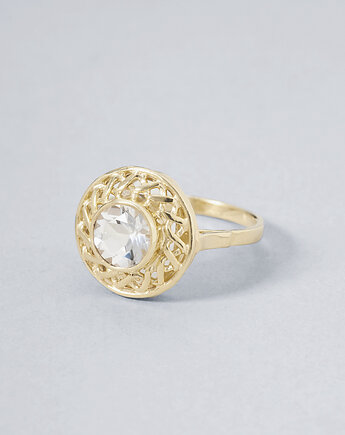 Pierścionek Paryżanka No. 5 Pozłacane srebro, JEWELRY ANEW