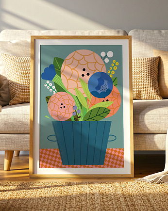 Plakat Peonie, MUKI design