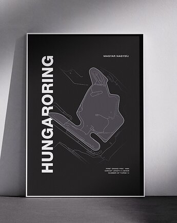 Plakat Tory wyścigowe - Hungaroring, Peszkowski Graphic