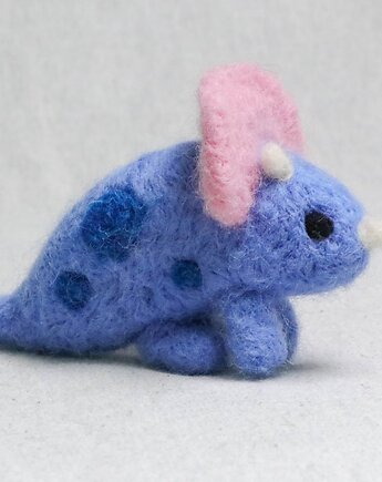 Zestaw kreatywny do filcowania: Triceratops. Ufilcuj go sam!, AgnaWoolArt
