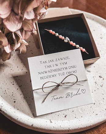 Bransoletka Dots prezent na wieczór panieński Team Bride, Tiny Stone