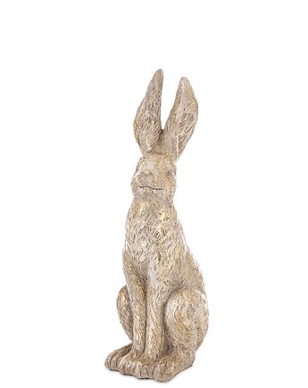 Dekoracja - siedzący słupka złoty królik 30x9,5x11,5 cm  TALA - III, MIA home