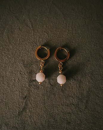 Kolczyki z zawieszką z kamienia naturalnego, MAYBEJWLR