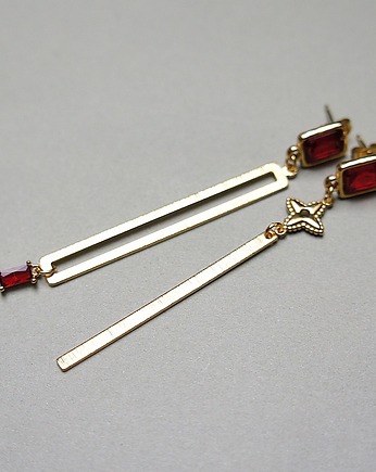 Kolczyki pozłacane Alloys Collection /Odd/ - Geometric vol. 10, KiKa pracownia