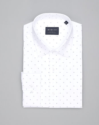 koszula calimera 00326 długi rękaw biały classic fit 164/170 40, BORGIO