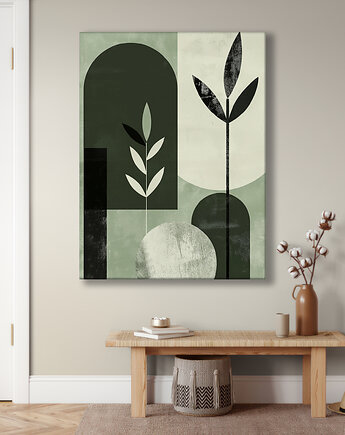 Geometria natury - Obraz na płótnie - Druk Blejtrama, Minimalizm, Loft #26, Black Sapphire Art