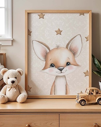 Plakat Lisek - Plakaty Na Ścianę Dla Dzieci, Dekoracjan
