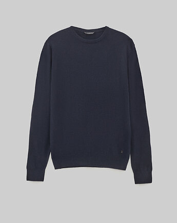 Sweter caravaggio granatowy, BORGIO