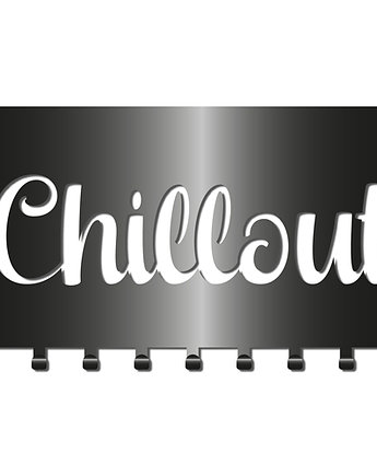 Nowoczesny Wieszak Z Kolekcji Simple Pełny Napis Chillout, K&M Design