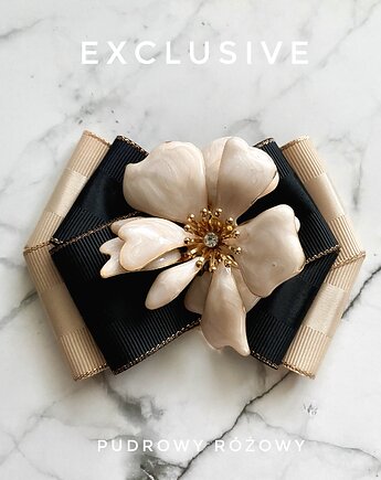 Brosza  z niesamowitym perłowym Kwiatem 3d    NEW