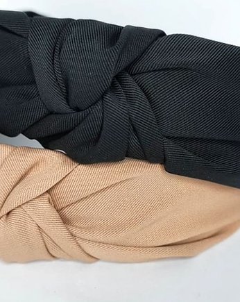 Opaska z supełkiem nude & black, Czaki Bransoletki