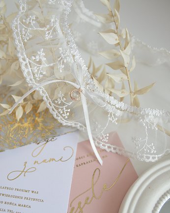 Romantyczna podwiązka ivory, Anelis Atelier