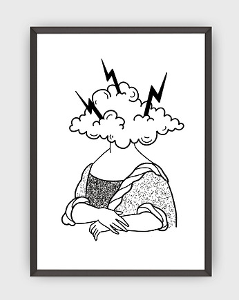 Plakat Stormy Mona Lisa, megurum.art