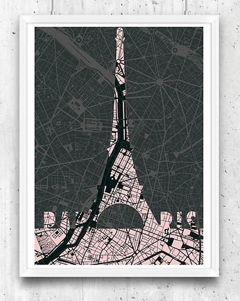 Plakat Paryż - Wieża Eiffla , minimalmill