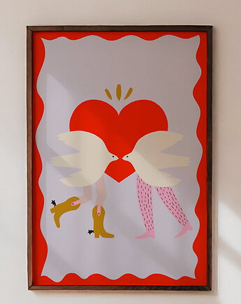 Plakat Love love, Pola Augustynowicz