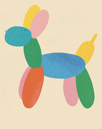 Plakat Balonowy pies, MUKI design