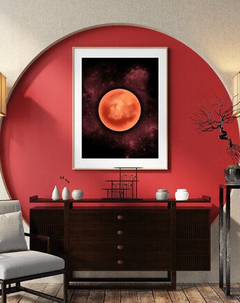 Plakat Red Moon, MOCO DECO Studio