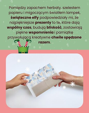 Plakat Voucher na warsztaty kolażu w Krakowie, pine art