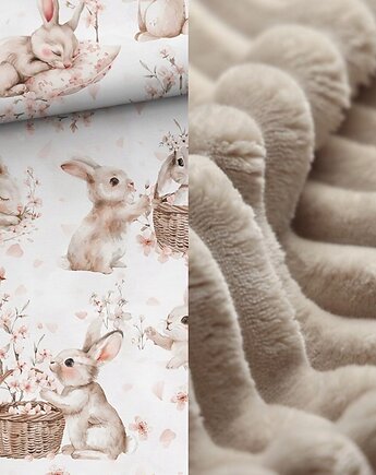 WYJĄTKOWY koc _ króliczki _ 75x100 cm, MOJAMAJA