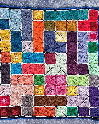 Pled kanapowy Tetris, ZeStrychu Handmade