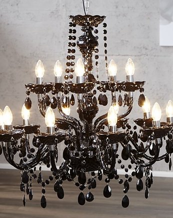 Lampa wisząca Carat Black 15 ramion Ø82cm, Home Design