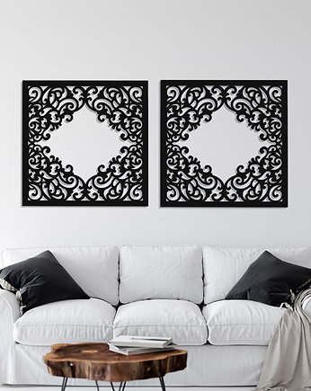 DEKORACYJNY PANEL AŻUROWY, FLOREALI, DEKORACJA ŚCIENNA 3D, ORNAMENT, DYPTYK, , ORNAMENTI