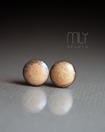 Kolczyki ceramiczne Mini Gri 6mm, Magda Łysiak