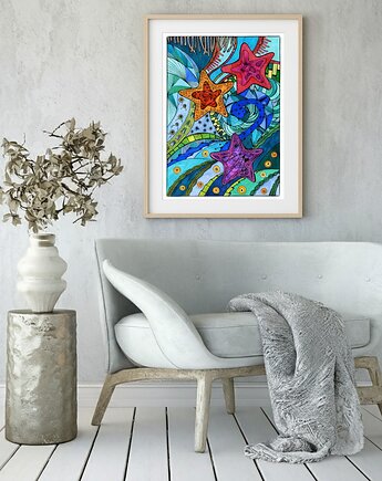 52. OCEAN - rysunek, plakat., kama4you