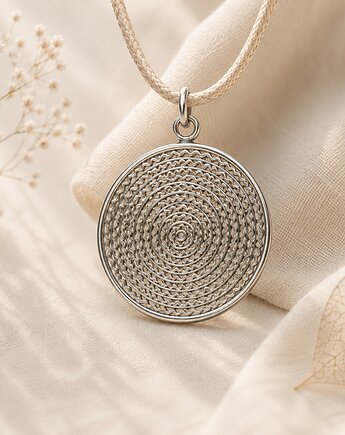 Srebrny naszyjnik filigranowy 925 , Silverya Atelier