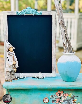 Tablica kredowa na domowe zapiski, ozdobny dekor, shabby chic, na zamówienie, Monique Art
