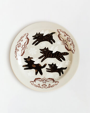 Talerz na ścianę - pieski w niebie, EMPE artstudio