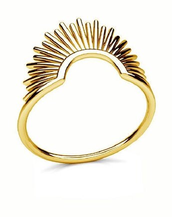 Pierścionek SUNRISE-srebro złocone 24K, ISSI Jewelry