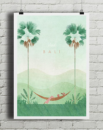 Bali - vintage plakat, minimalmill