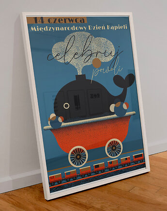 Plakat światowy dzień kąpieli, polkastudio