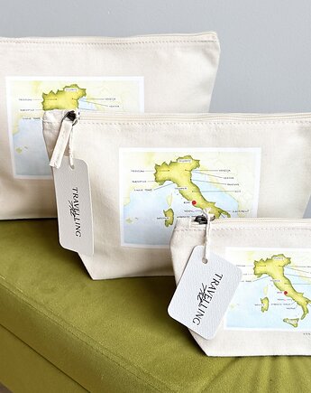 Saszetka Mapa Italii, Travelling Art