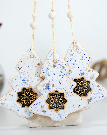 Choinki ceramiczne ozdoby świąteczne, 10FingersArt