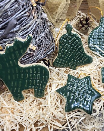 Zestaw ceramicznych zawieszek, ArtByLeika