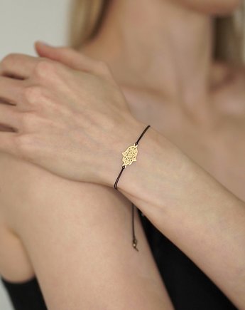 Bransoletka na sznurku z zawieszką - HAMSA, ZY.JEWELLERY