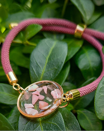 Bransoletka na sznurku z kwarcem, Figa handmade accessories