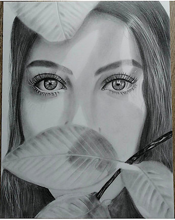 Dziewczyna  rysunek ołówkiem, SzkicAn