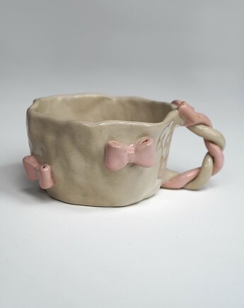 Kubek kokardy kokardki wstążki 350 ml, rel ceramic