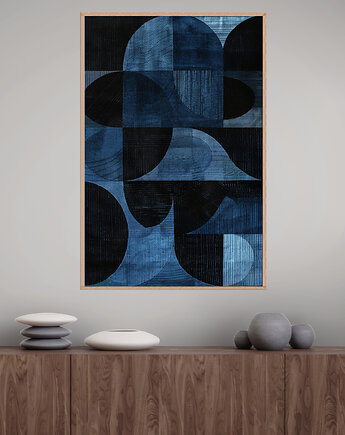Geometria natury - Plakat, druk - Minimalizm, Boho, Loft #11, Black Sapphire Art