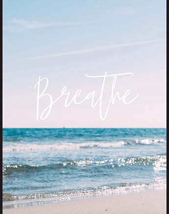 Plakat "Brzeg oceany breathe", Fotobloki and decor