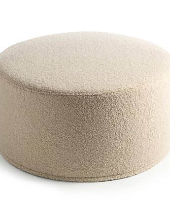Duża beżowa pufa Cozy 60x30, Poduszkowcy