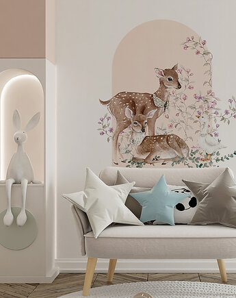 Naklejka Kwiecista Dolina-pink, Make My Wall 