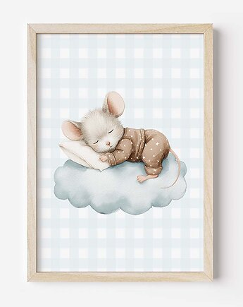 Plakat Na Ścianę Dla Dzieci Pastelowa myszka nr. 1, Dekoracjan